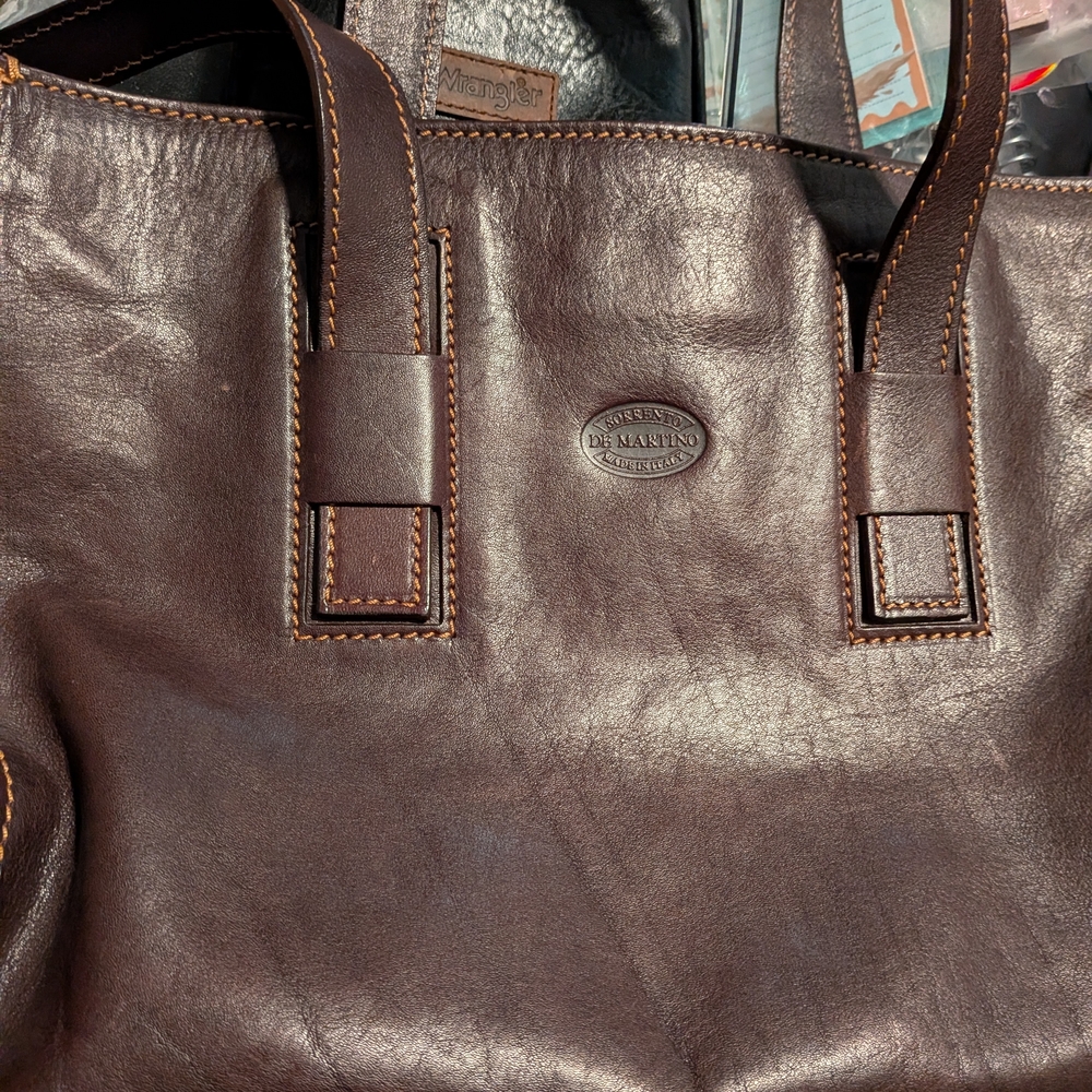 De Martino buffalo leather‎ shoulder bag